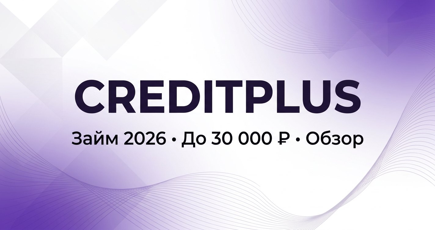 CreditPlus в 2026: первый займ под 0% до 30 000 ₽ — обзор