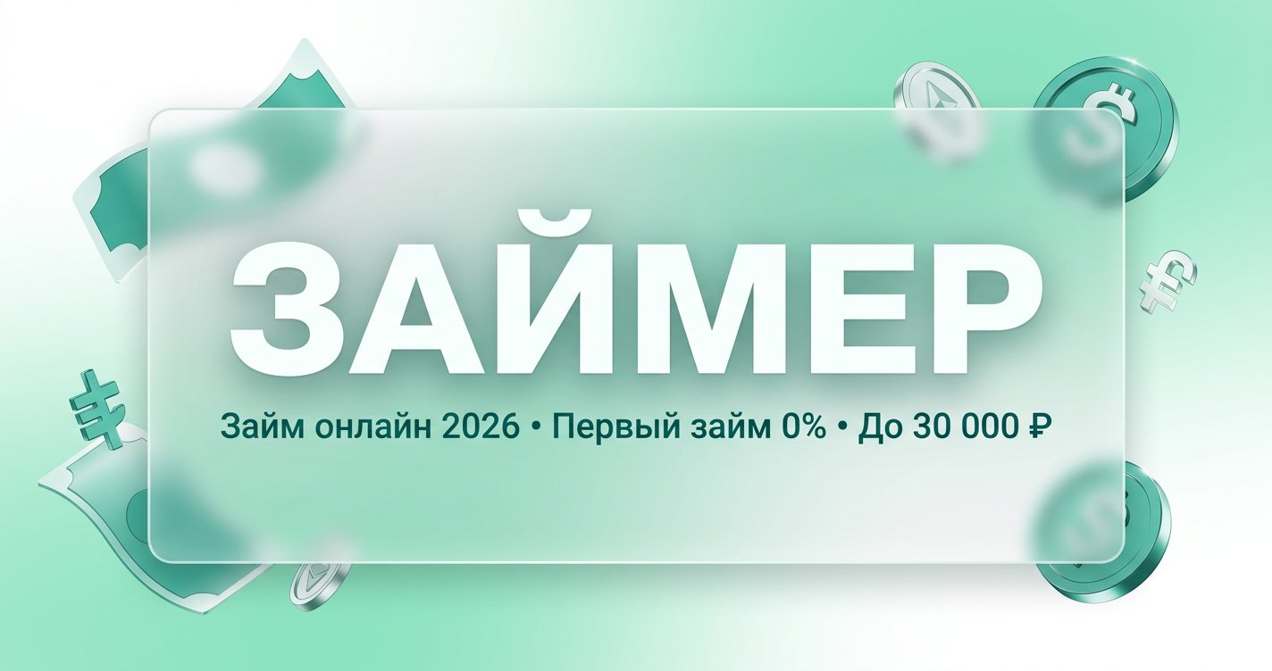 Займер в 2026: первый займ под 0% до 30 000 ₽ — условия и отзывы